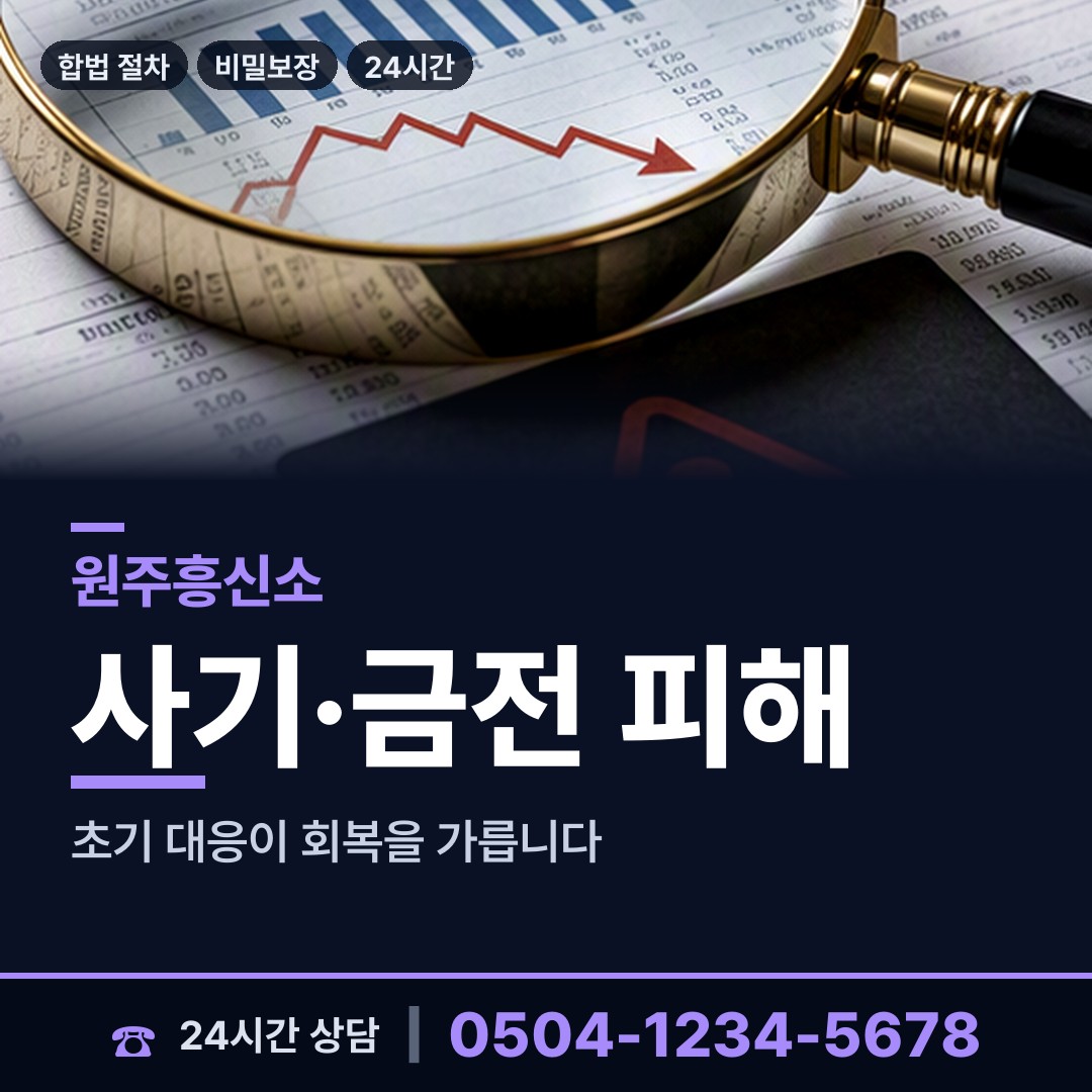 원주 부론면 중고거래사기 상담 안내